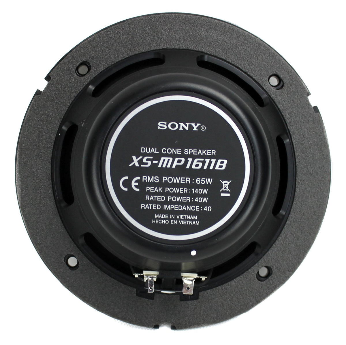 Sony XS-MP1611B 6.5" 140 Watt Dual Cone ATV/UTV Marine Stereo Speakers (8 Pack)