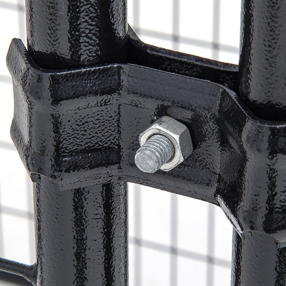 Lucky Dog Uptown Covered Dog Kennel with Lucky Dog Wire Dog Fence Pet Kennel - VMInnovations
