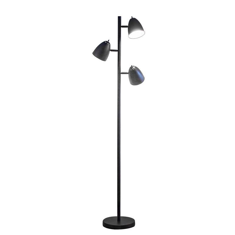 Brightech Jacob Adjustable 3 Light Tree Floor Lamp Pole with LED Lights (Used)