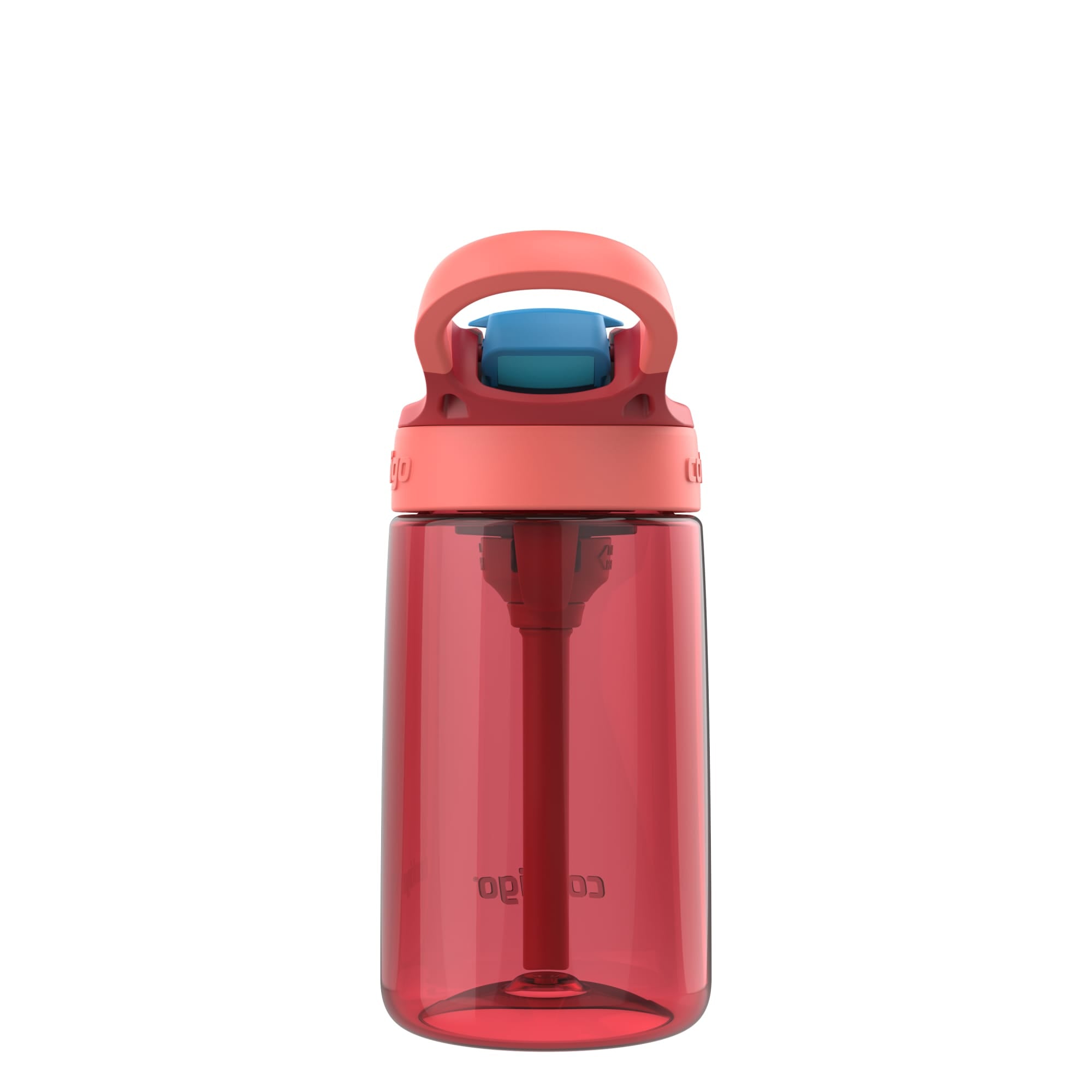 Contigo 3 Pack Water Bottle with AUTOSPOUT Flip Straw, 14 oz, Goji Berry Coral - VMInnovations