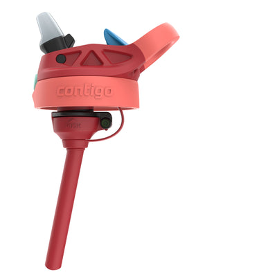 Contigo 3 Pack Water Bottle with AUTOSPOUT Flip Straw, 14 oz, Goji Berry Coral - VMInnovations