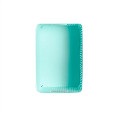 Homz Compact Large Woven Plastic Basketweave Storage Box, Light Blue (12 Pack)