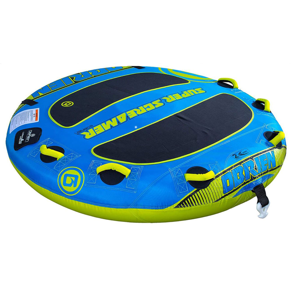 O'Brien Super Screamer 2 Person Inflatable Towable Boating Water Sports Tube - VMInnovations
