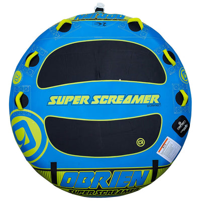 O'Brien Super Screamer 2 Person Inflatable Towable Boating Water Sports Tube