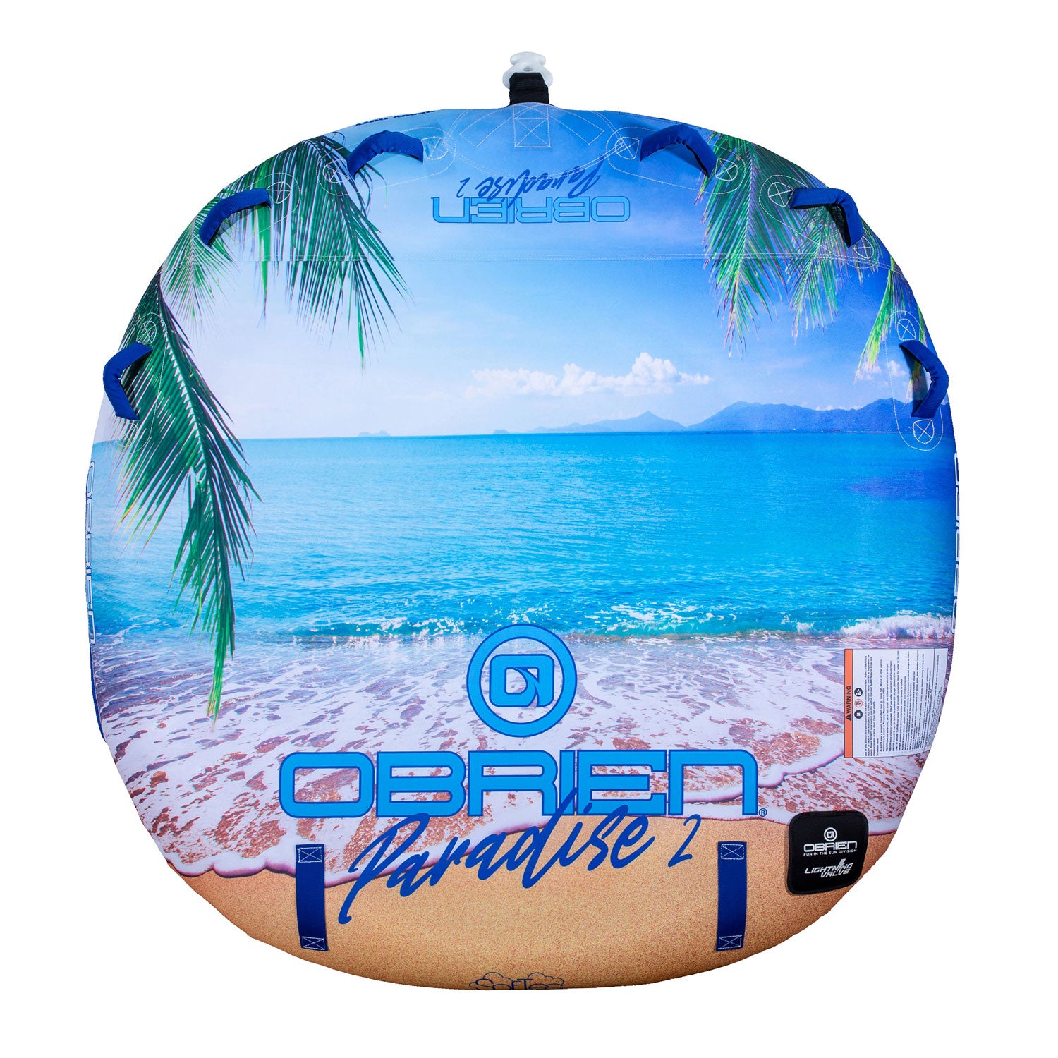 O'Brien Paradise 2 Dual Person 66 Inch Towable Inflatable Deck Boat Inner Tube - VMInnovations