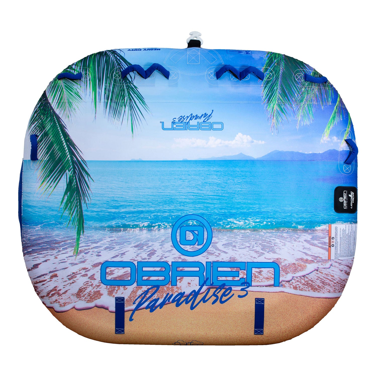 O'Brien Paradise 3 66 x 76 Inch 3 Person Towable Inflatable Deck Boat Inner Tube - VMInnovations