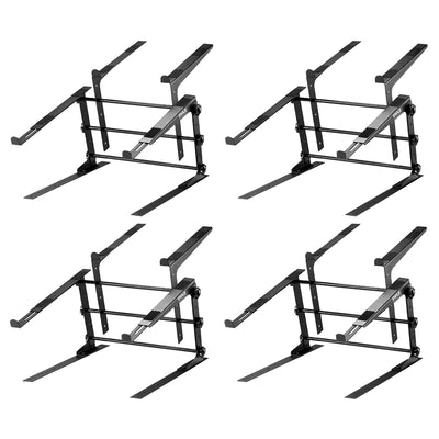 Pyle PLPTS38 Portable Adjustable Dual Device Laptop Stand Workstation (4 Pack)