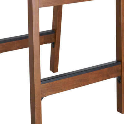 MECO Stakmore Fabric Seat Folding Counter Stools, Espresso (2 Pack) (Open Box) - VMInnovations