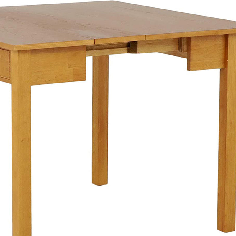 MECO Stakmore Solid Wood Expanding Dining Table Console, Oak Frame (Used)