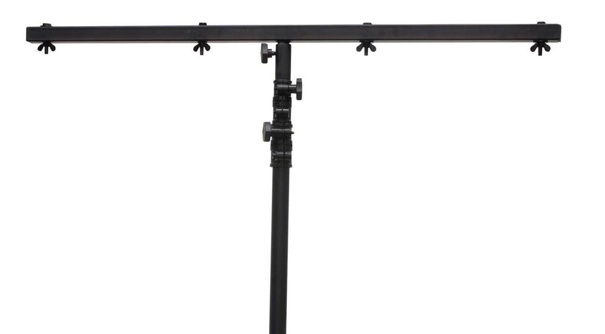 American DJ 9 Ft Black Lighting Tripod T-Bar Light Stand w/ Cross Bar | LTS-6