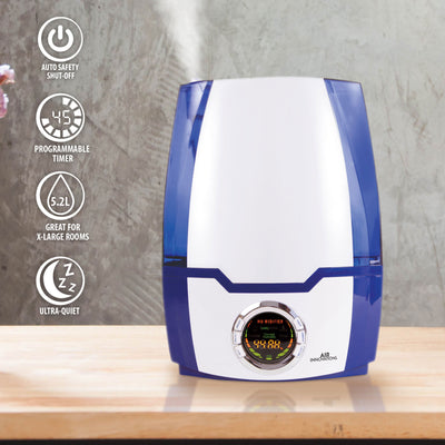 Air Innovations MH-505A Cool Mist Ultrasonic Humidifier, Blue (Used) - VMInnovations