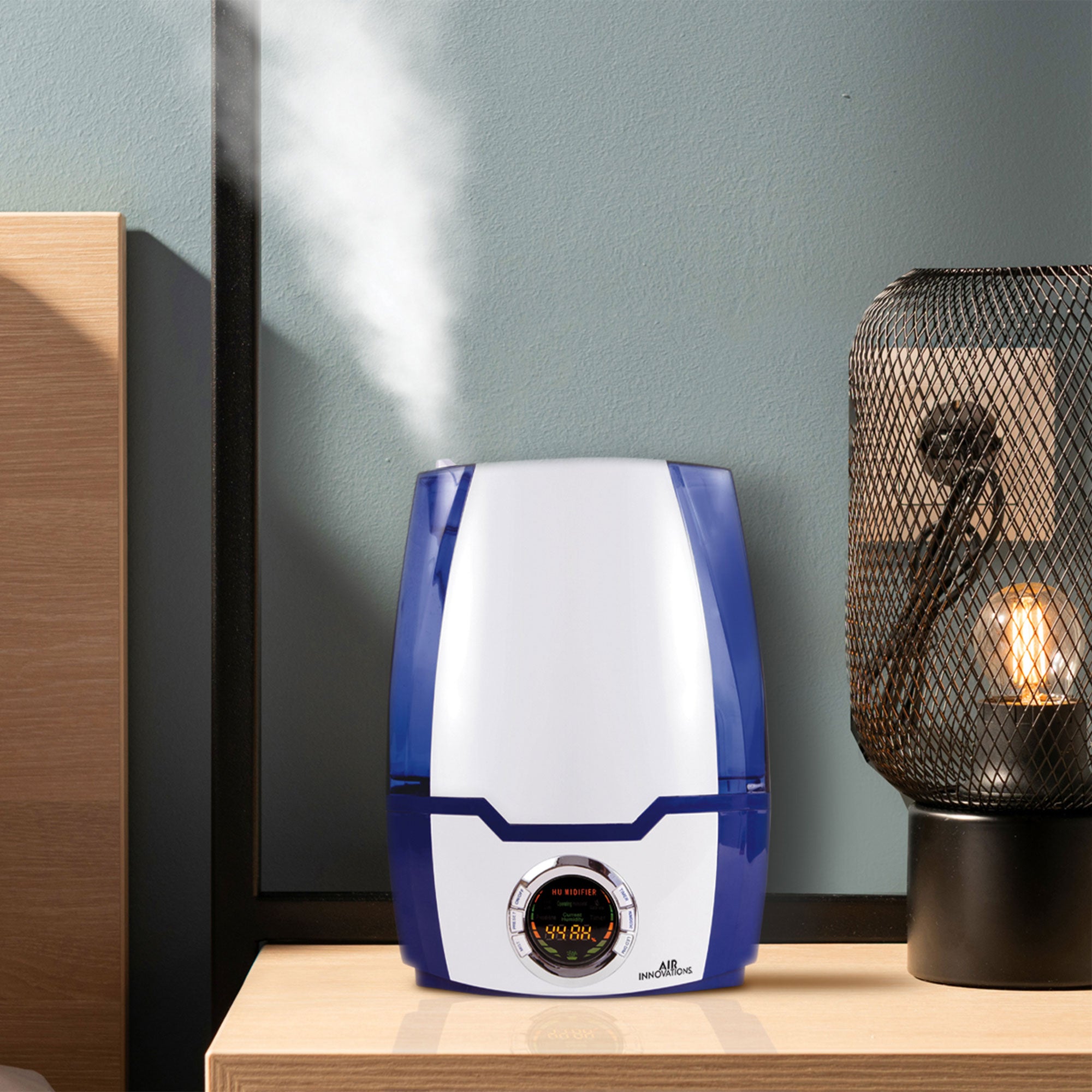 Air Innovations MH-505A Cool Mist Ultrasonic Humidifier, Blue (Used) - VMInnovations