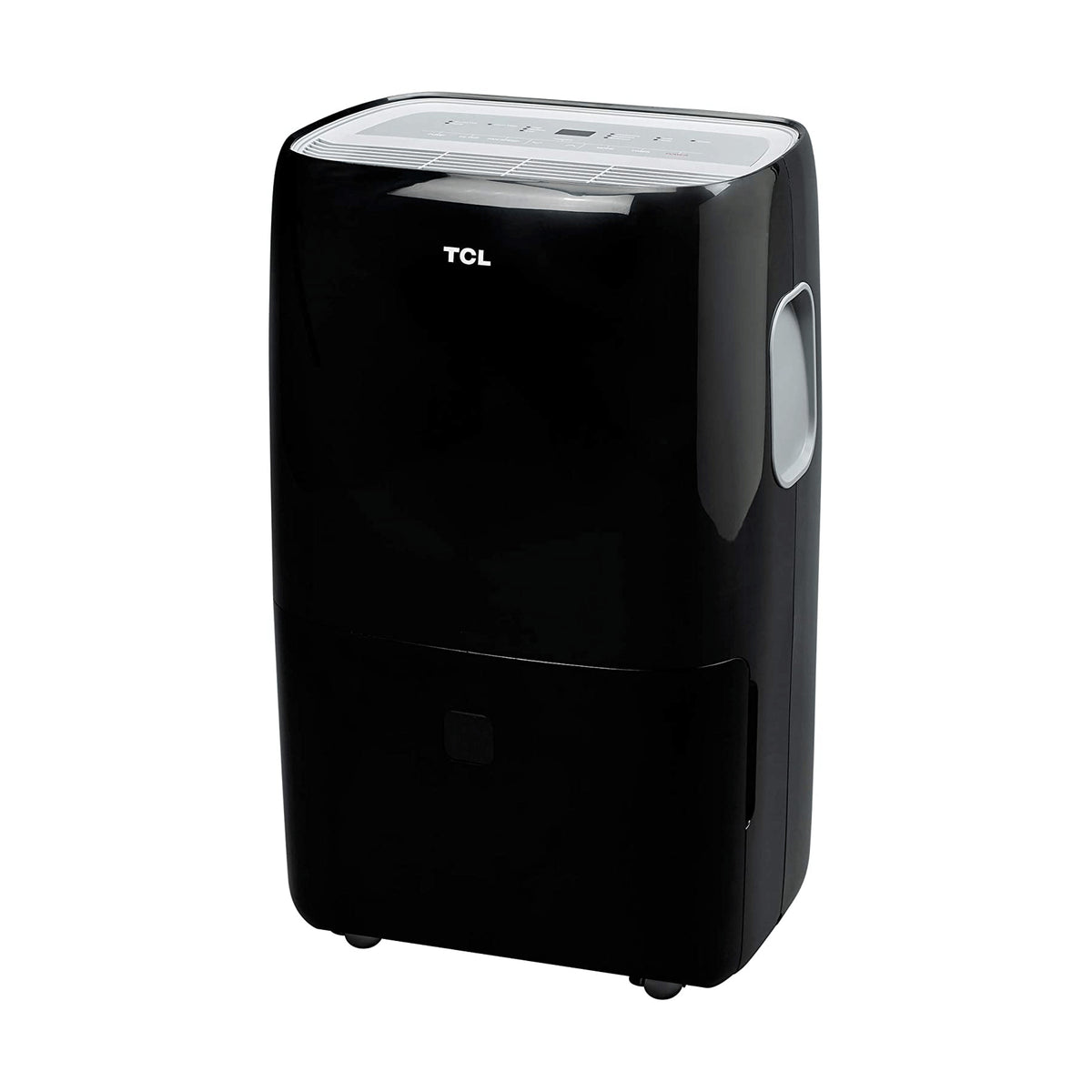 TCL 50 Pint Smart Dehumidifier for Home and Basements with Voice Control, Black