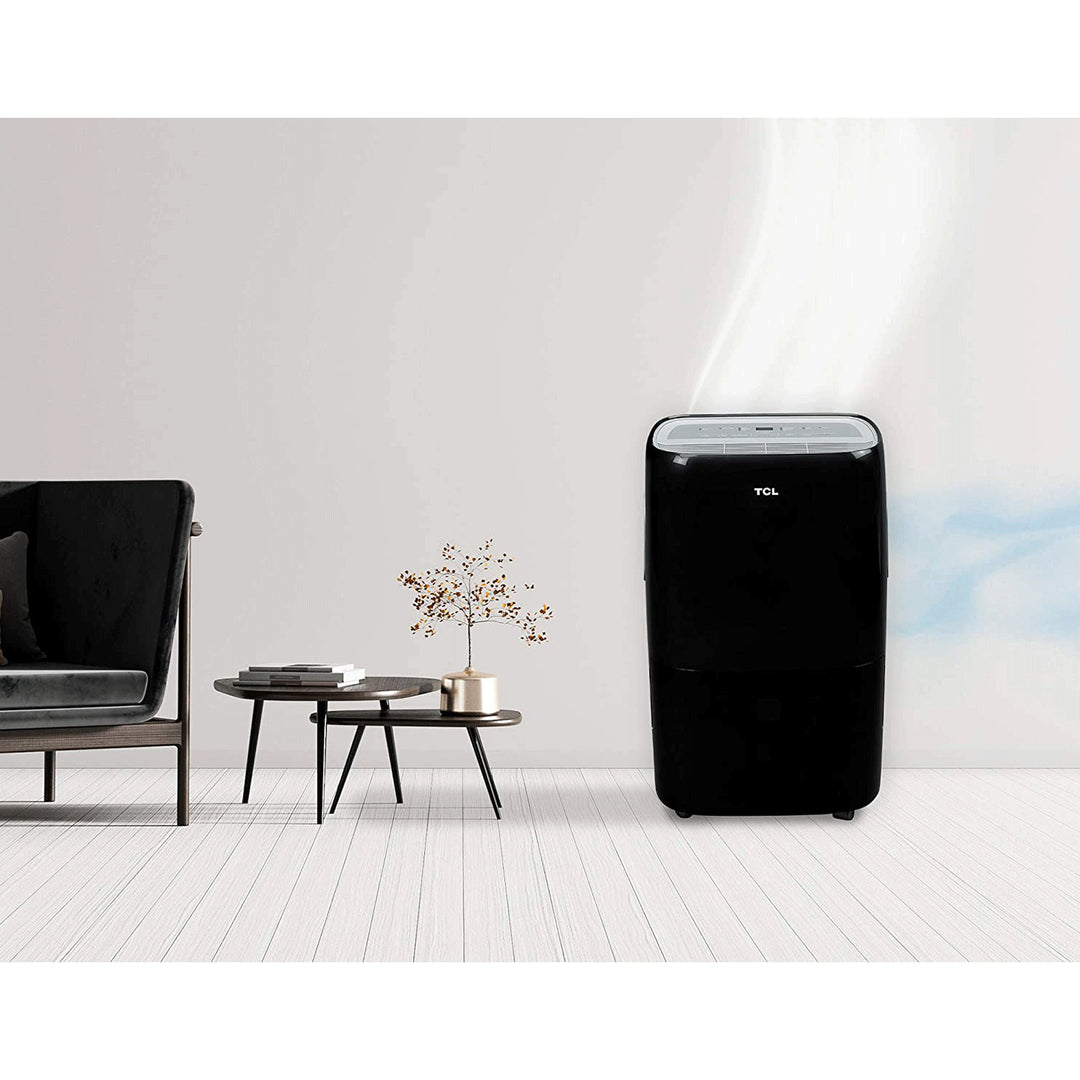 TCL 50 Pint Smart Dehumidifier for Home with Voice Control, Black (For Parts)
