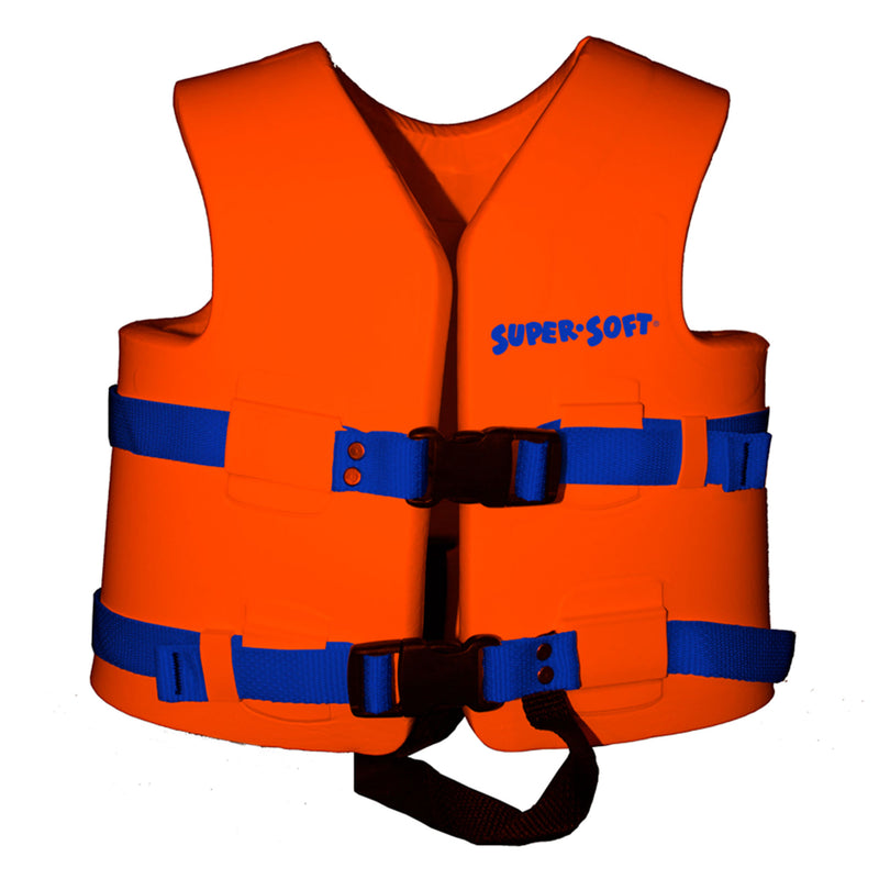 TRC Recreation Super Soft Child Life Jacket Swim Vest, X Small, Sunset Orange