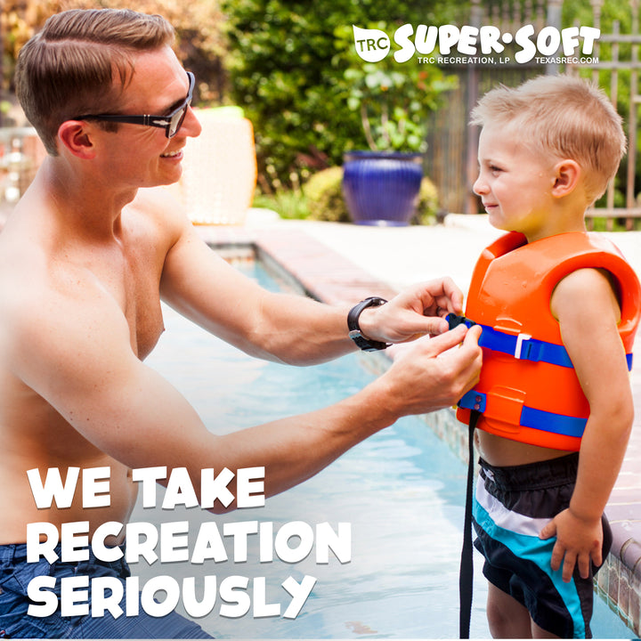 TRC Recreation Soft Child Life Jacket Swim Vest, XSmall, Sunset Orange(Open Box) - VMInnovations