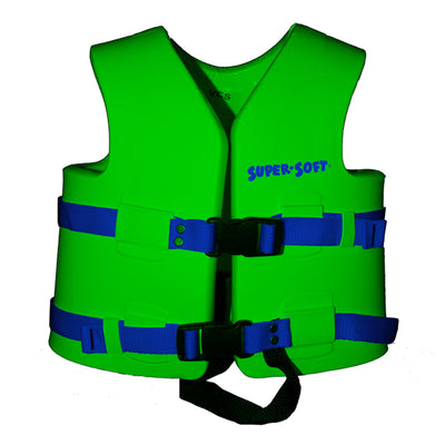 Super Soft Child Life Jacket Swim Vest, X Small, Fierce Green (Used)