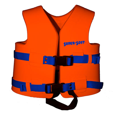 TRC Recreation Super Soft Child Small Life Jacket, Sunset Orange (Open Box)