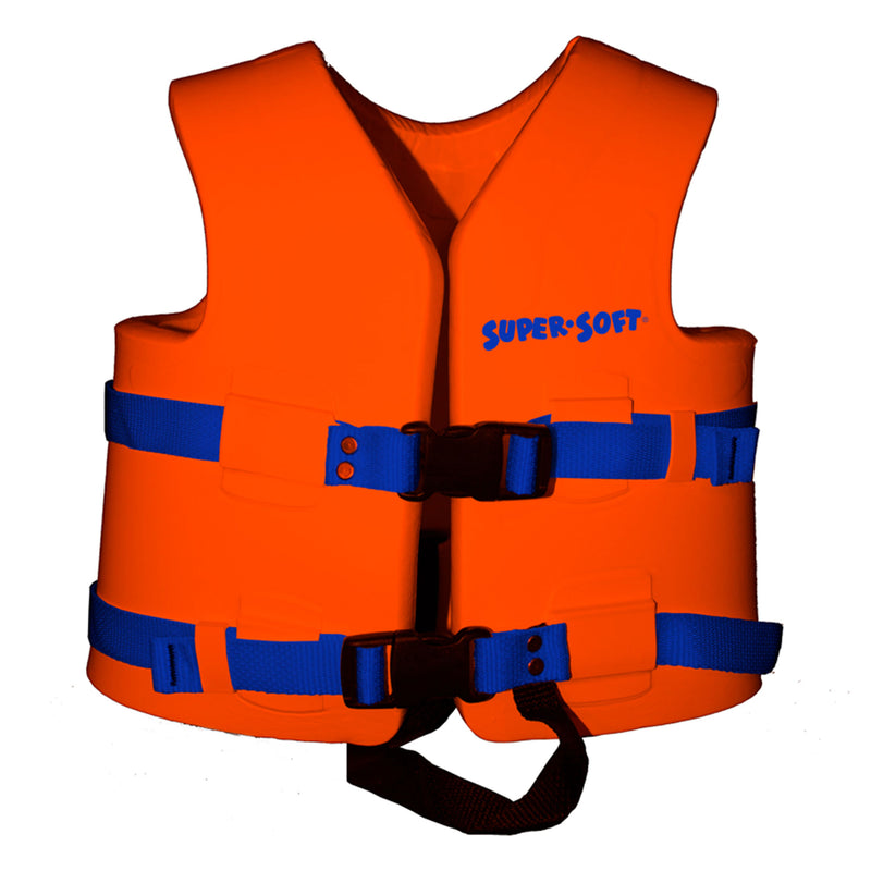 TRC Recreation Super Soft Child Life Jacket Swim Vest, Small, Sunset Orange