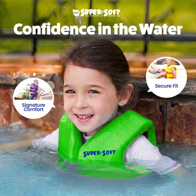 TRC Recreation Super Soft Child Small Pool Life Jacket, Fierce Green (Open Box) - VMInnovations
