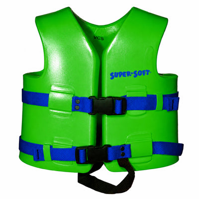 TRC Recreation Super Soft Youth Life Jacket Vest, Medium, Fierce Green(Open Box)