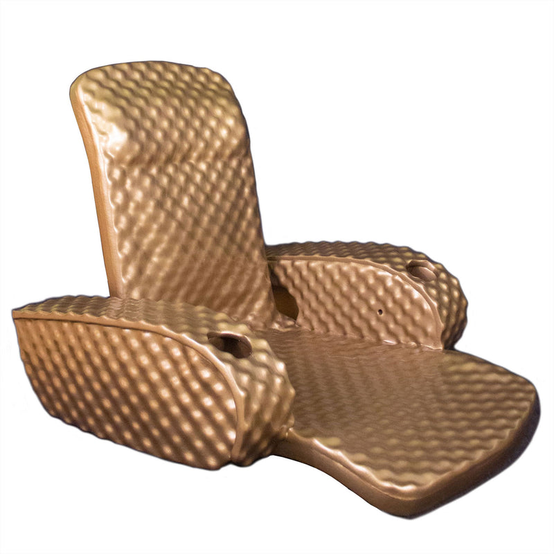 TRC Folding Baja Chair Swimming Pool Float Water Armchair, Bronze (Open Box)