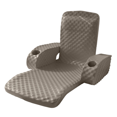 TRC Recreation Folding Baja II Lounger Portable Pool Float, Bronze (Open Box) - VMInnovations