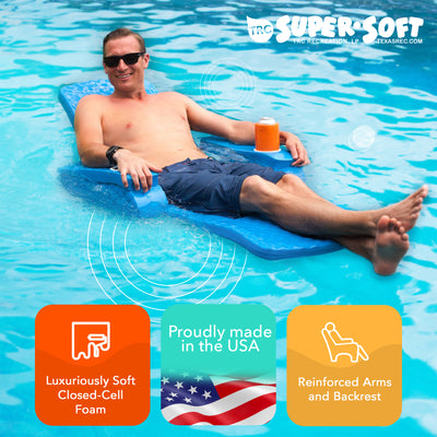 TRC Recreation Folding Baja II Lounger Portable Pool Float, Bronze (Open Box) - VMInnovations