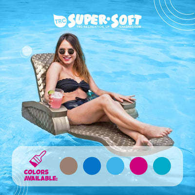 TRC Folding Baja II Lounger Foam Portable Swimming Pool Float, Bronze (Used) - VMInnovations