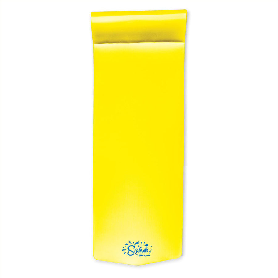 TRC Recreation Splash 1.25" Thick Foam Pool Lounger Float Mat, Yellow (Open Box) - VMInnovations