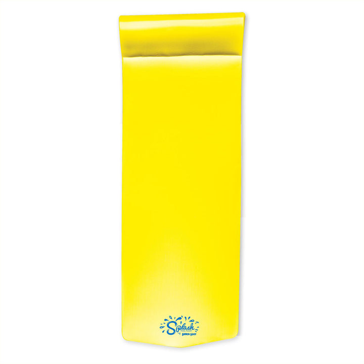 TRC Recreation Splash 1.25" Thick Foam Pool Float Lounger Mat, Yellow (Open Box) - VMInnovations
