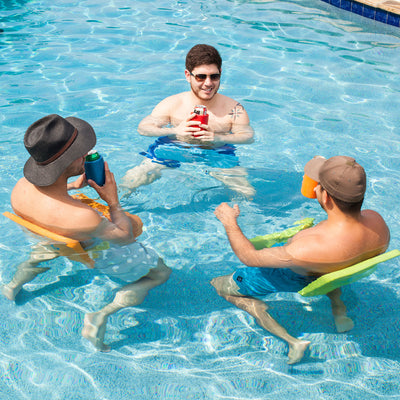 TRC Recreation Super Soft Foam Water Saddle Pool Lounger Float,Orange (Open Box)