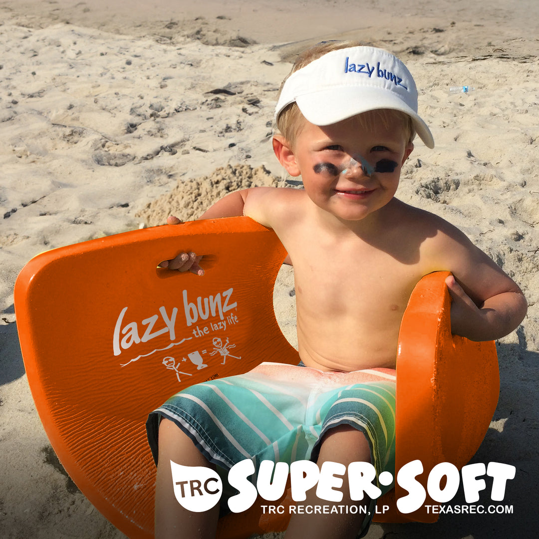 TRC Lazy Bunz Foam Water Saddle Swimming Pool Float, Sunset Orange (Open Box)