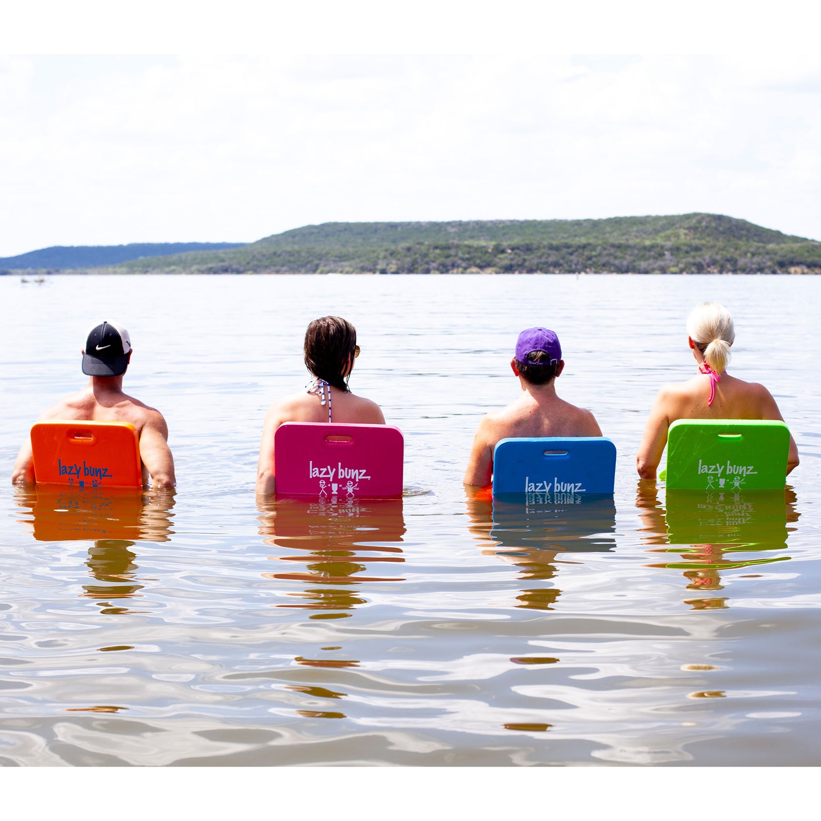 TRC Lazy Bunz Foam Saddle Swimming Pool Lounger Float, Navy Blue (Open Box) - VMInnovations