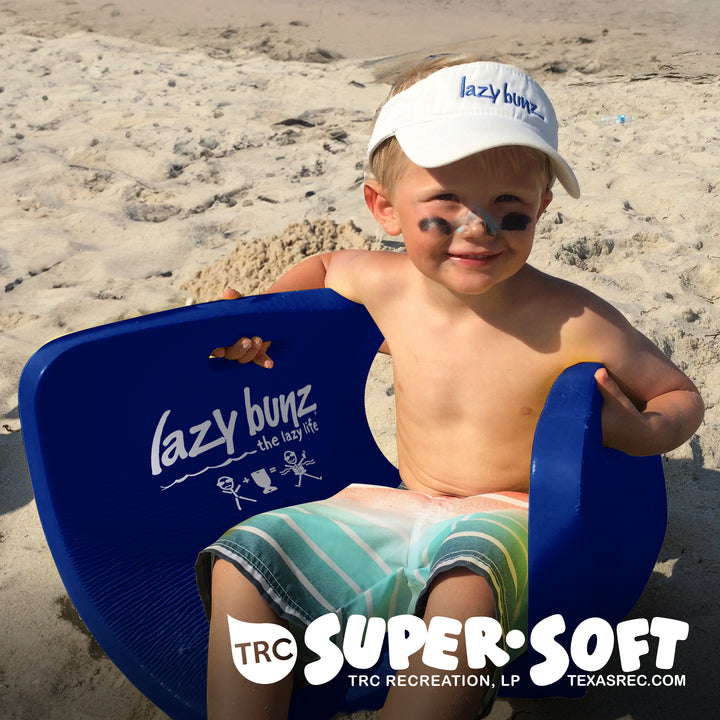 TRC Recreation Lazy Bunz Foam Saddle Swimming Pool Lounger Float, Navy Blue - VMInnovations