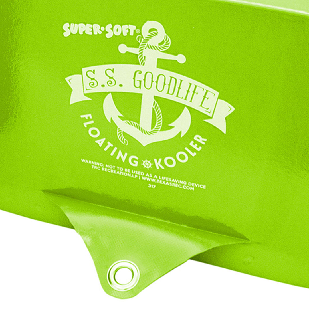 TRC Recreation Super Soft SS Goodlife Floating Kooler, Fierce Green (Open Box)