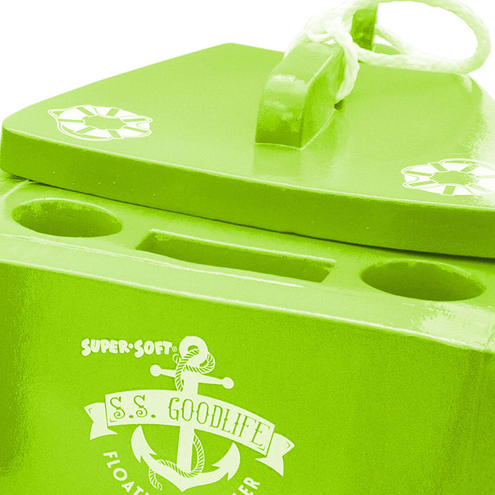 TRC Recreation Super Soft SS Goodlife Floating Kooler, Fierce Green (Open Box)