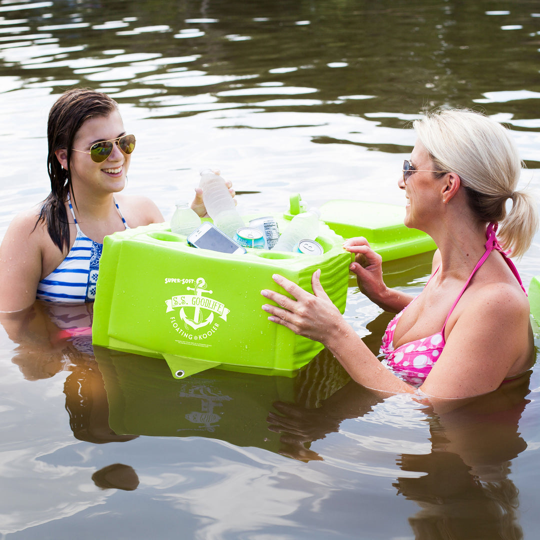 TRC Recreation Super Soft SS Goodlife Floating Kooler, Fierce Green (Open Box)