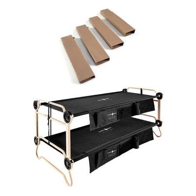 Disc-O-Bed Large Camping Cot w/ Organizers and 7-Inch Steel Leg Extensions