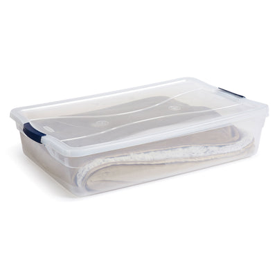 Rubbermaid Cleverstore 41 Quart Latching Stackable Storage Tote (4 Pk) (Used) - VMInnovations