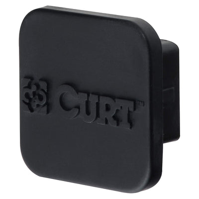 CURT Rubber Trailer Hitch Tube Cover, Fits 1.25 Inch Receiver Tube (Open Box)