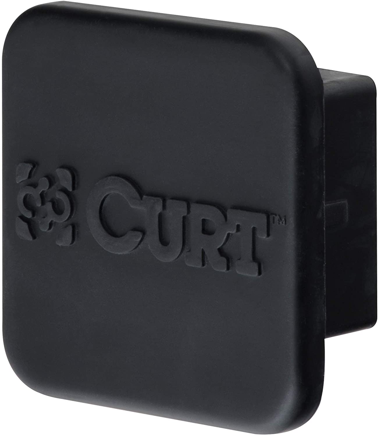 CURT 21510 Trailer 5/8-Inch Hitch Pin and Clip Set, Fits 2 Inch Receiver Tubes + CURT 22272 Rubber Trailer Hitch Tube Cover, Fits 2 Inch Receiver Tube, Black