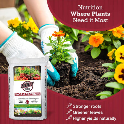 Brut Worm Farms Worm Castings Soil, Cow Compost Fertilizer & Potting Soil Bundle