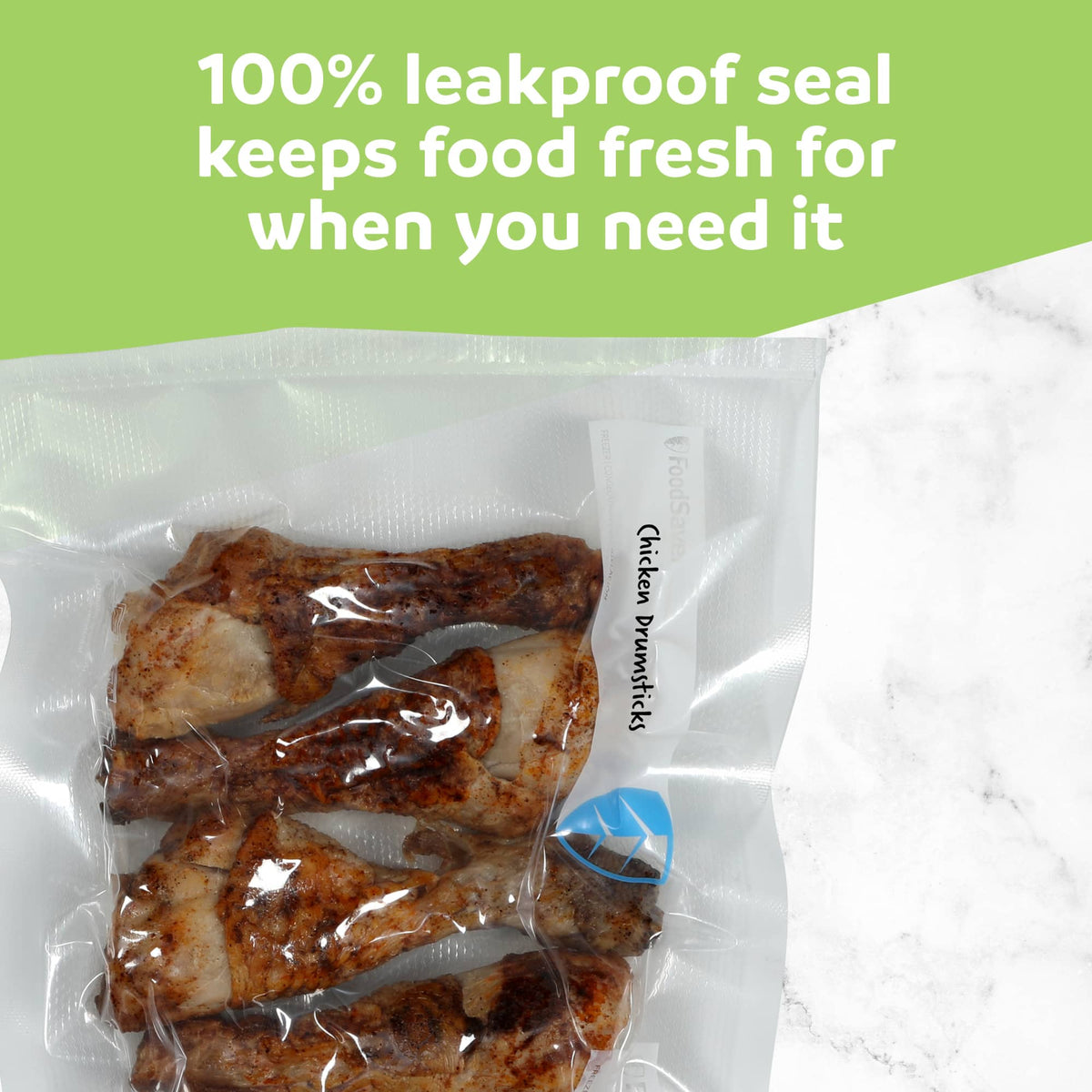 FoodSaver 4 Pack Vacuum Sealer Rolls, 8"x16' Rolls, Custom Size for Food Storage