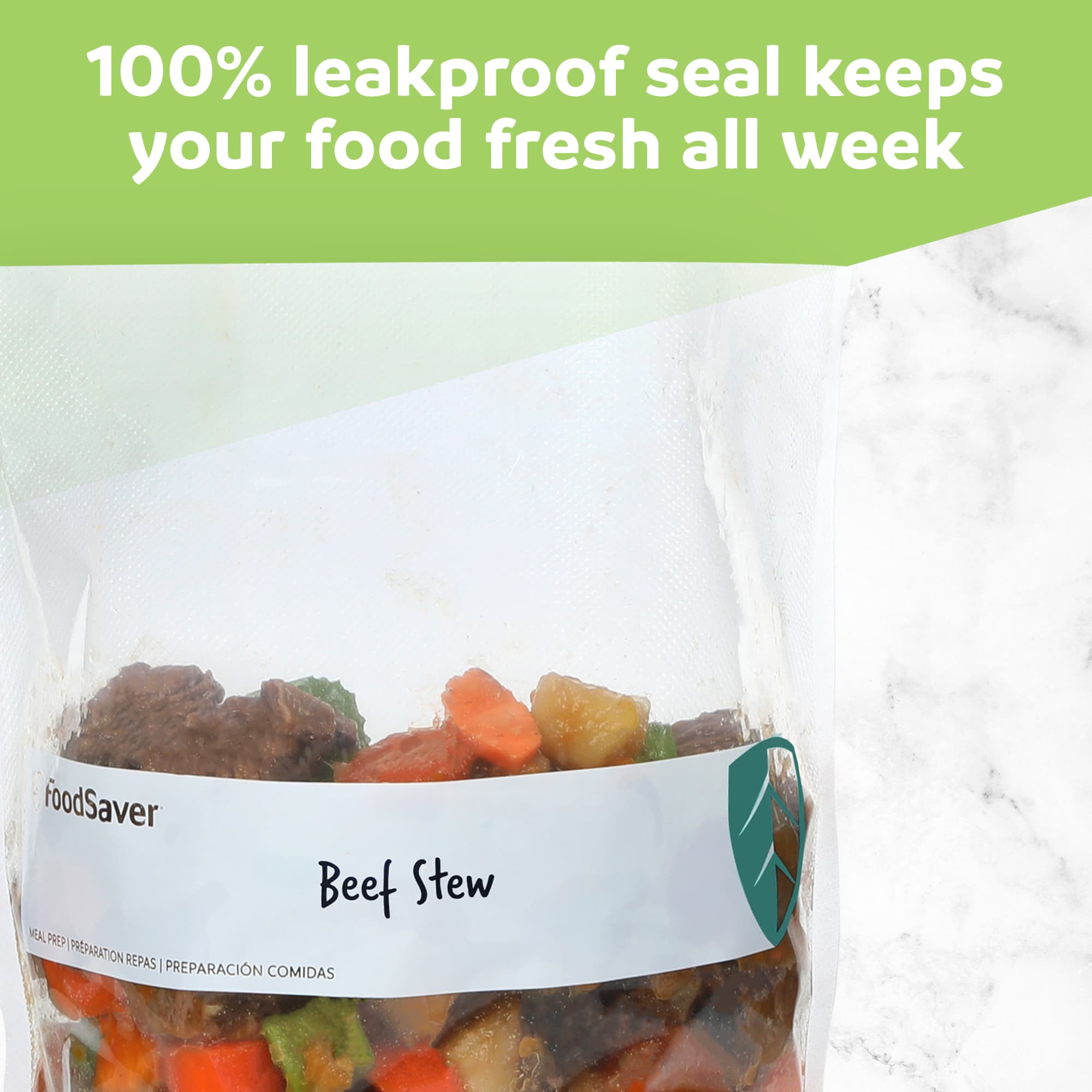 FoodSaver 24 Pack Easy Fill 1-Gallon Vacuum Sealer Bags w/ Free-Standing Design - VMInnovations