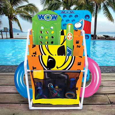 WOW Watersports Freestanding Collapsible Heavy Duty 5 Rail Towel Rack w/ Pocket - VMInnovations