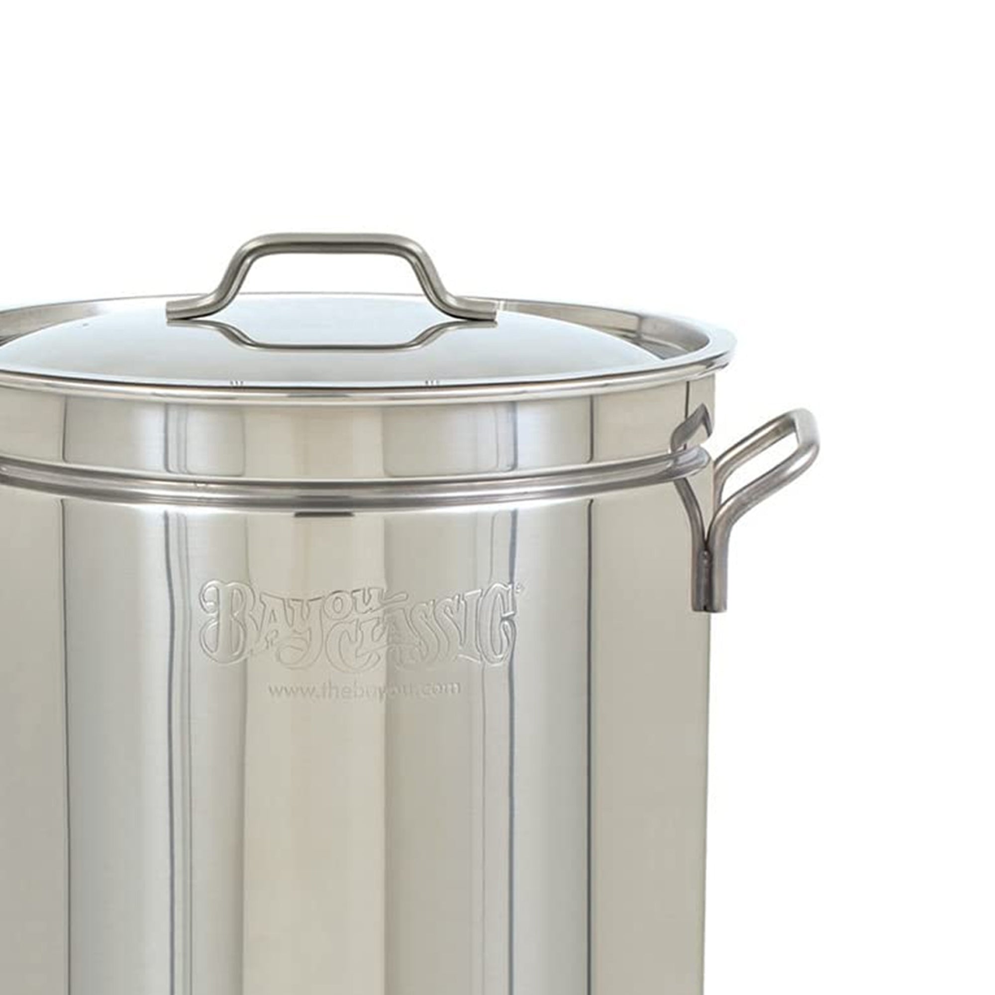 Bayou Classic 44 Qt Stainless Steel Stock Pot with Steamer Basket (Open Box) - VMInnovations