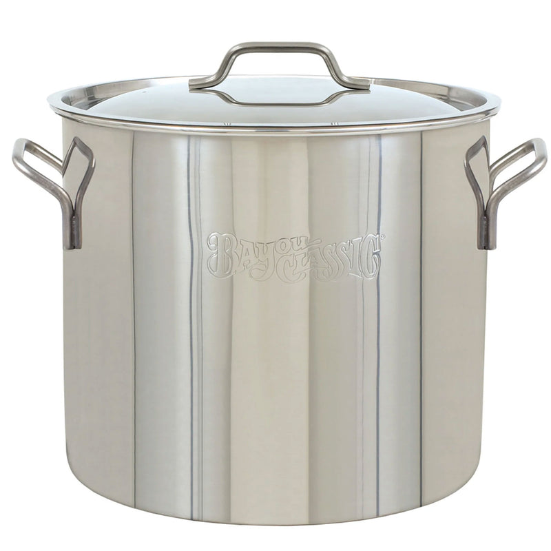 Bayou Classic 30 Quart / 7.5 Gallon Stainless Steel Brew Kettle Pot with Lid