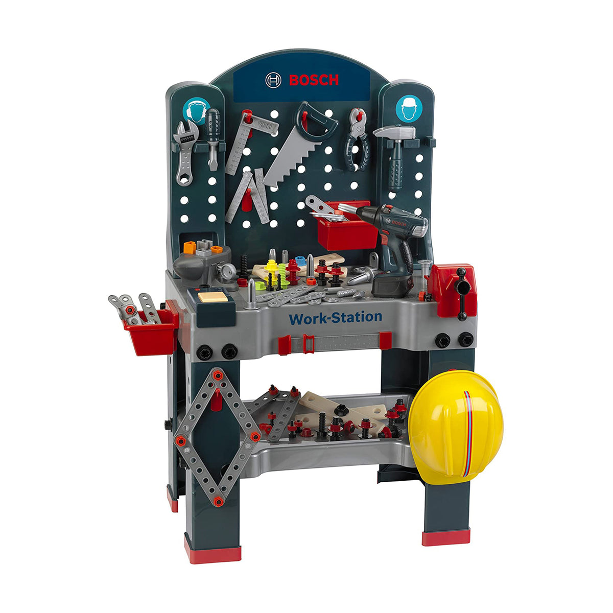 Theo Klein Bosch Jumbo Workbench Premium Children's Toy Toolset w/ Extra Tools