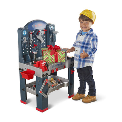 Theo Klein Bosch Jumbo Workbench Premium Children's Toy Toolset w/ Extra Tools